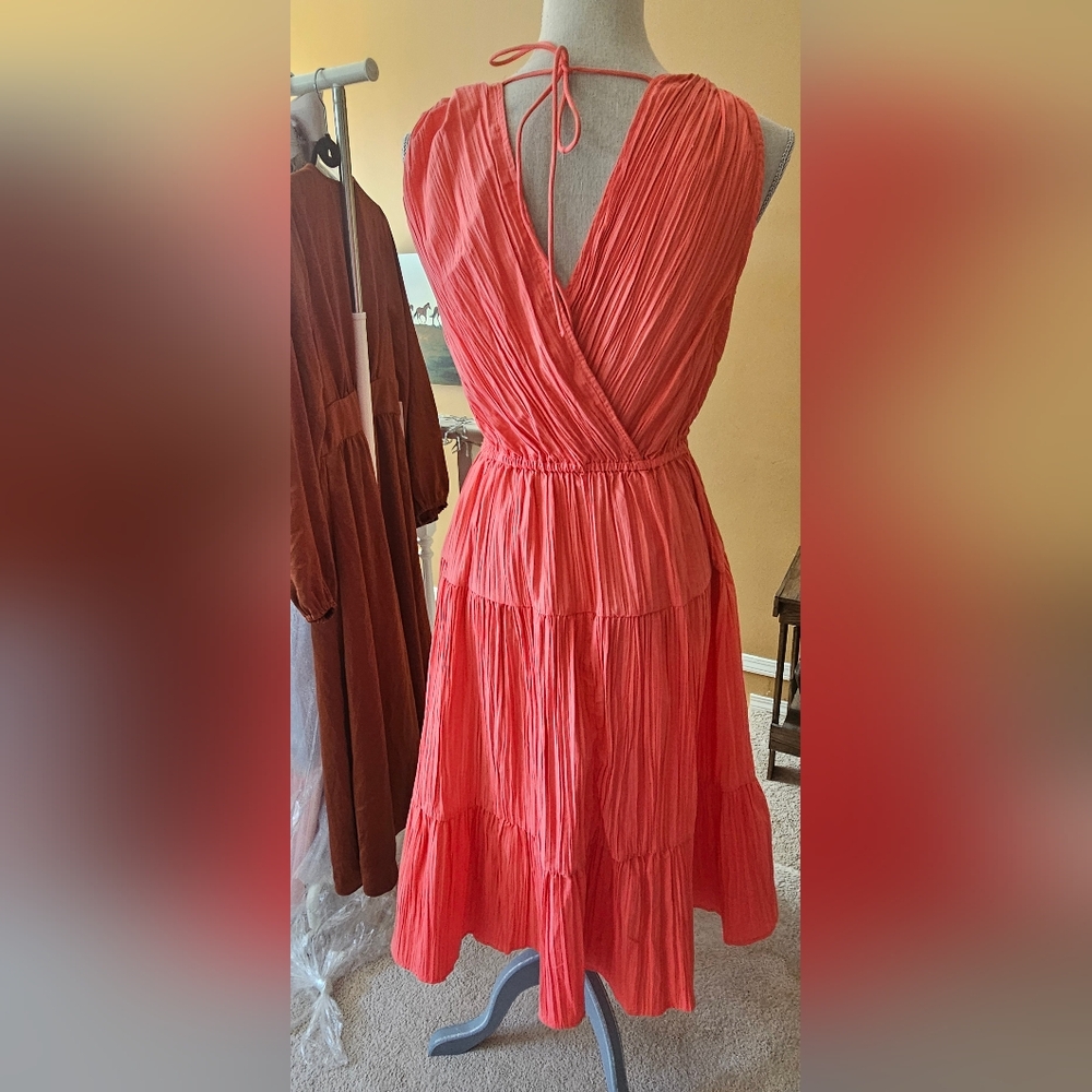 Vero Moda Coral Midi Dress - Picture 4 of 5